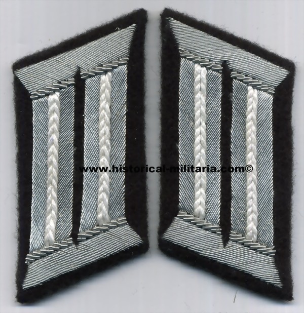 Infantry Fanteria Infanterie Officer Collar Tabs With White R I