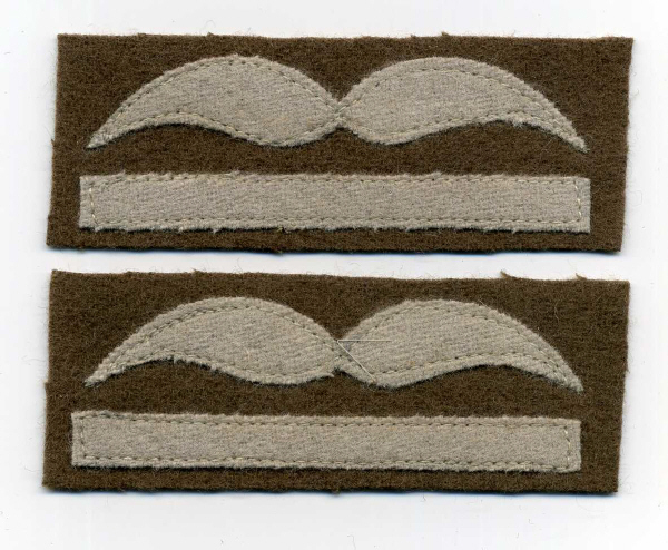 Luftwaffe Dienstgradabzeichen Leutnant on browngreen felt 2 pcs - R.I ...