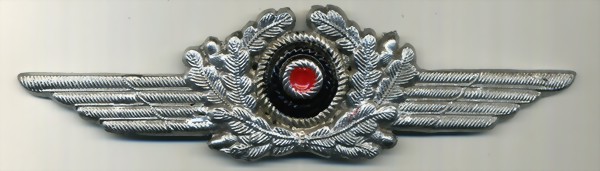 Luftwaffe Officer cap wreath in metal - R.I. International Trading Company